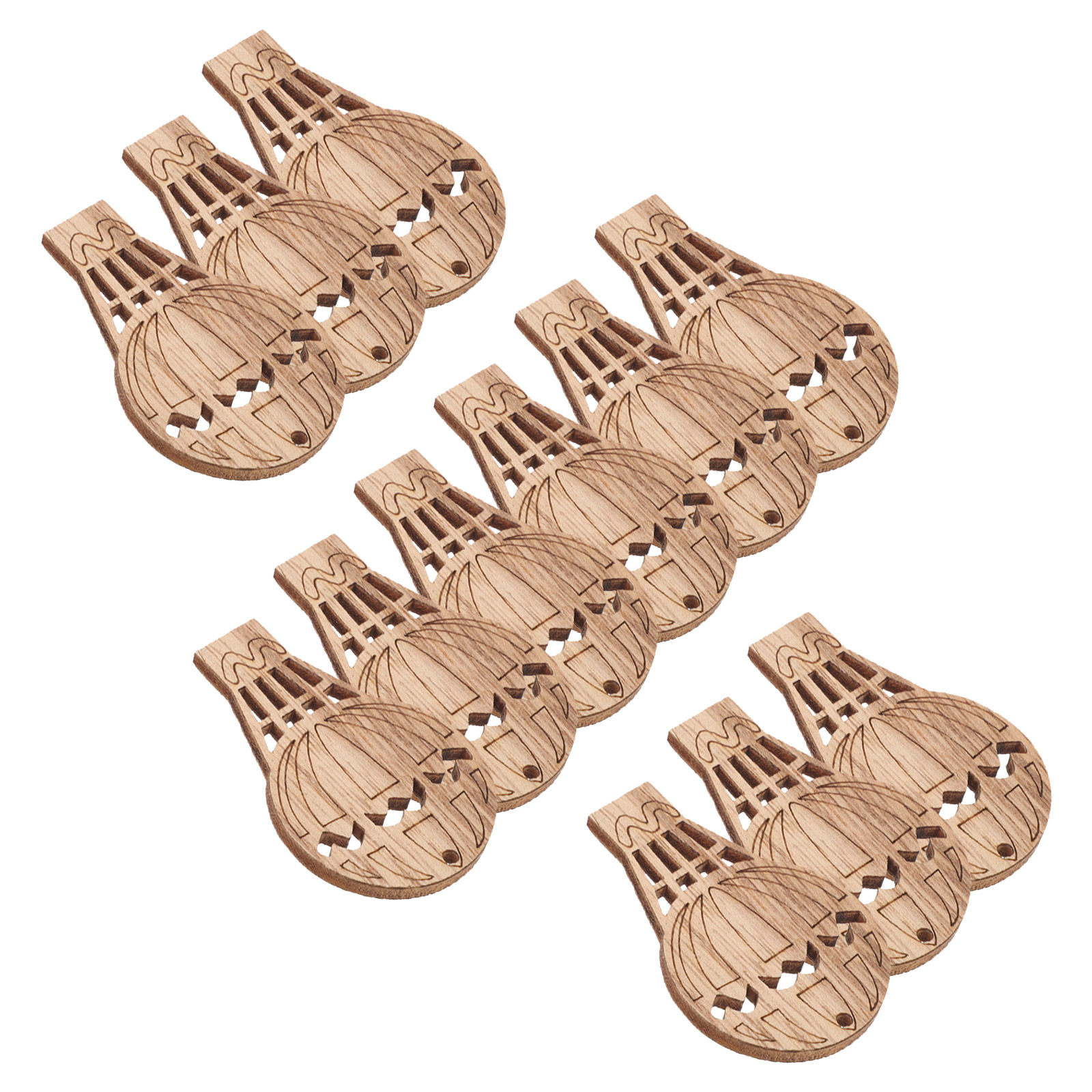 10 Stück Holzstücke in Form vo – Art And Craft For Nursery Bewertung und Preis