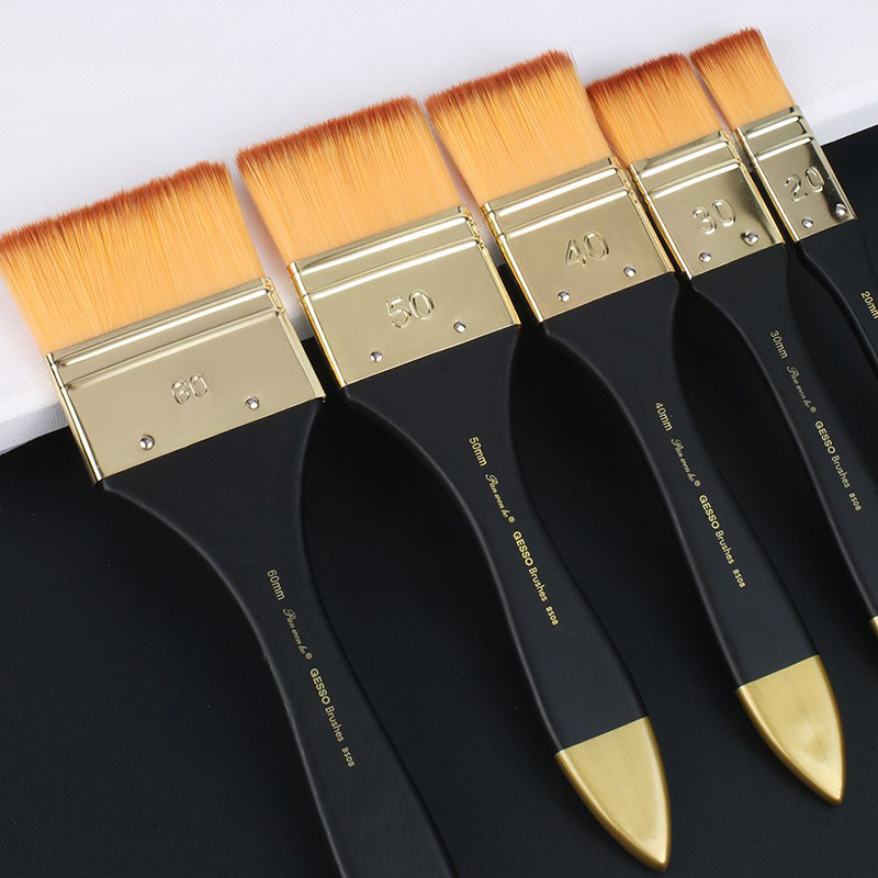 Flache Malpinsel in 5 Größen,  – Gouache Paint Set Bewertung und Preis